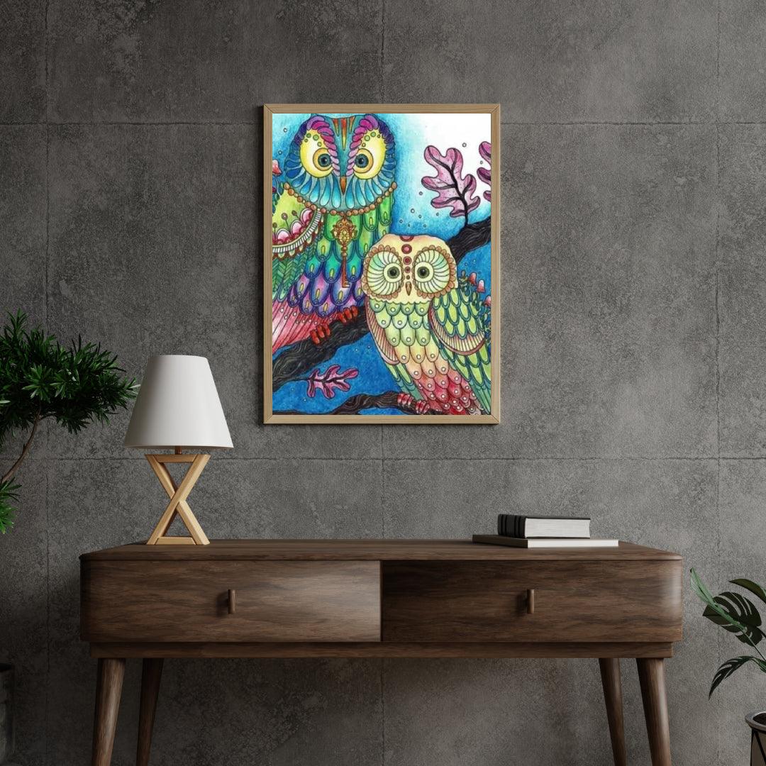 Diamond Painting - Kolorowa Sowa - SEOS®