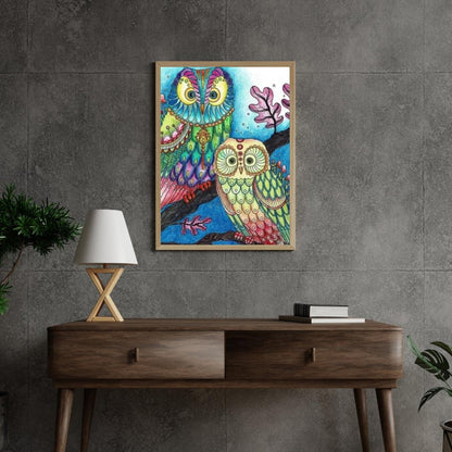 Diamond Painting - Kolorowa Sowa - SEOS®