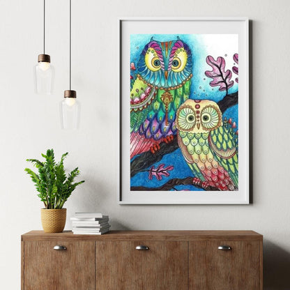 Diamond Painting - Kolorowa Sowa - SEOS®