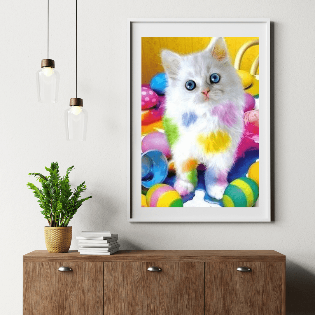Diamond Painting - Cętkowany Kot - SEOS®
