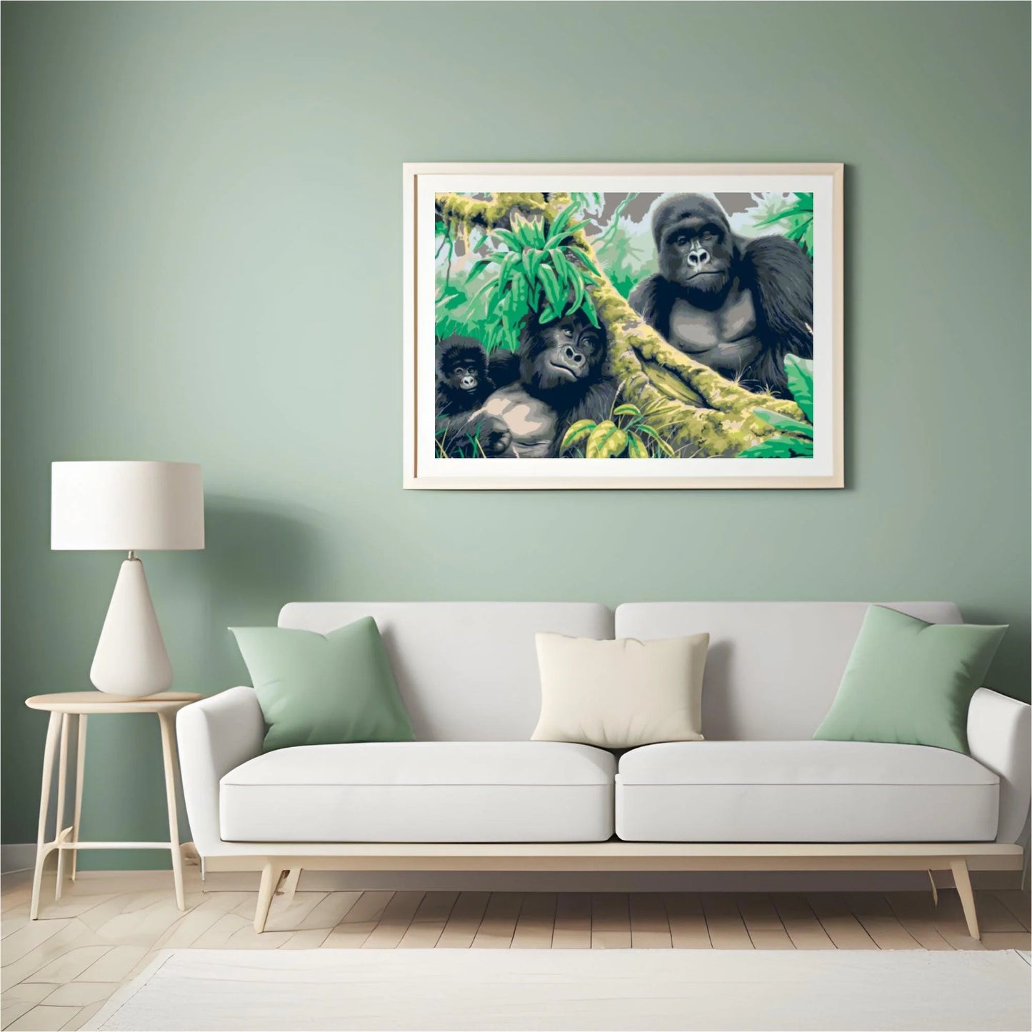 Diamond Painting - Rodzina goryli - SEOS®