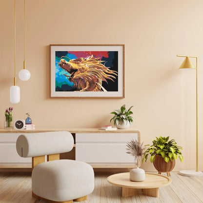 Diamond Painting - Złoty Smok - SEOS Shop ®