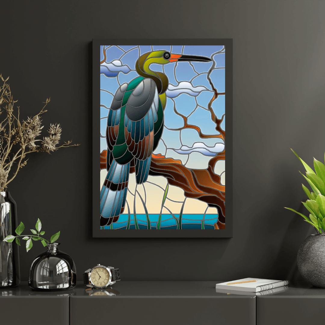 Diamond Painting - Szary Czapla - SEOS®