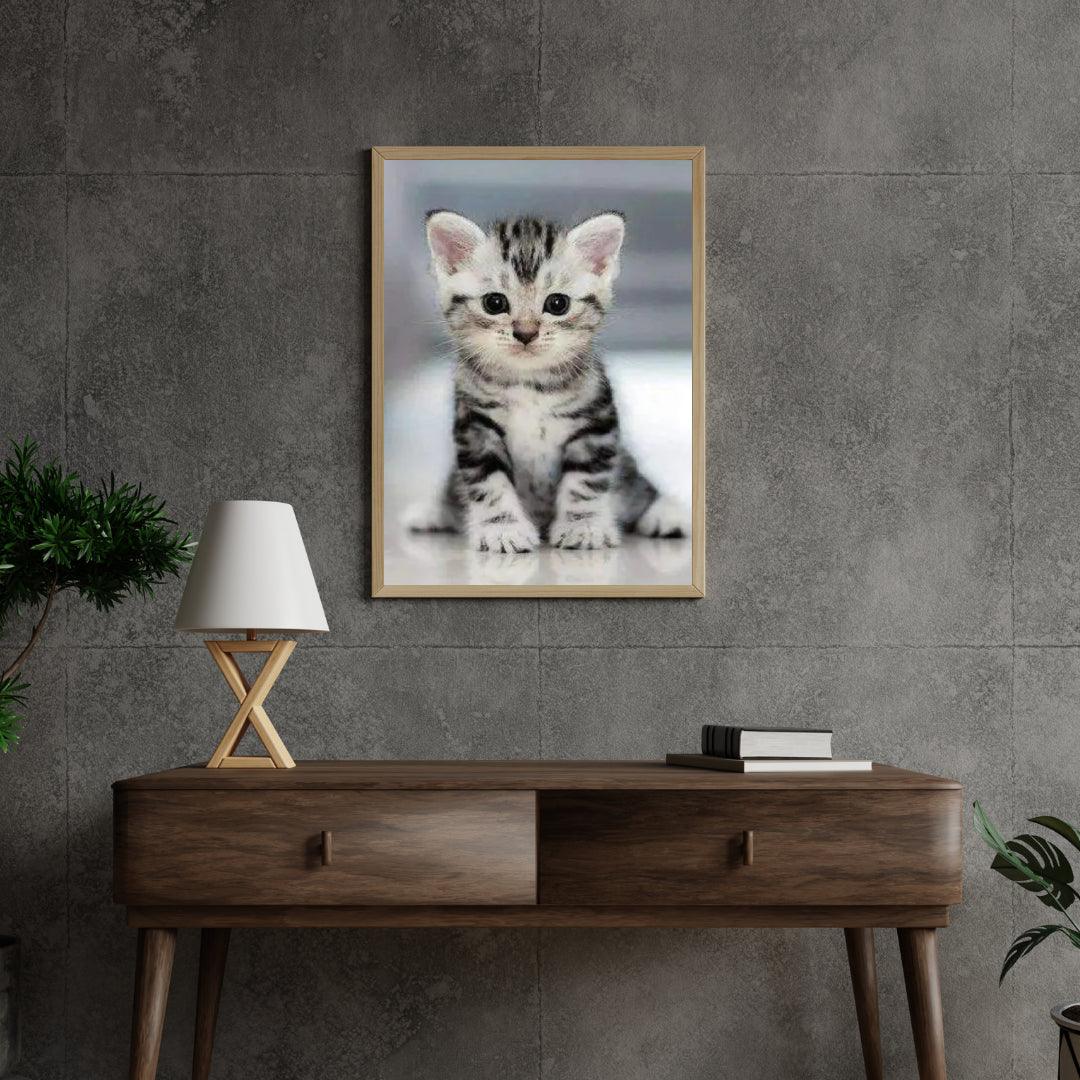 Diamond Painting - Szary kotek - SEOS®