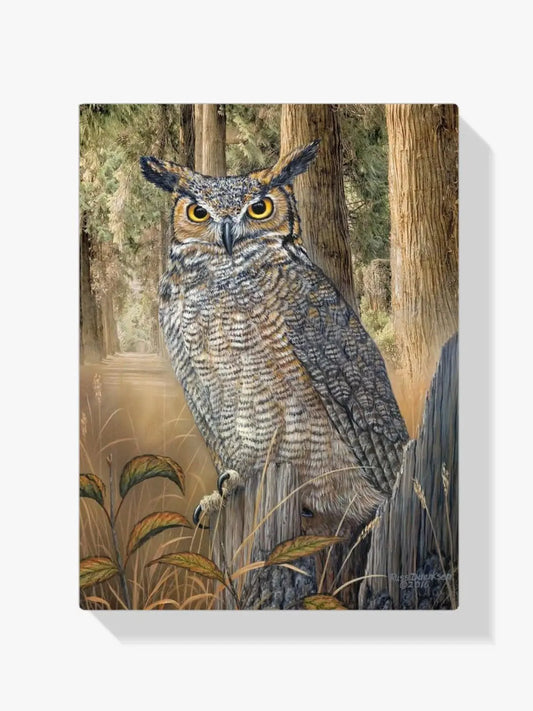 Diamond Painting - Duża Sowa z Rogami