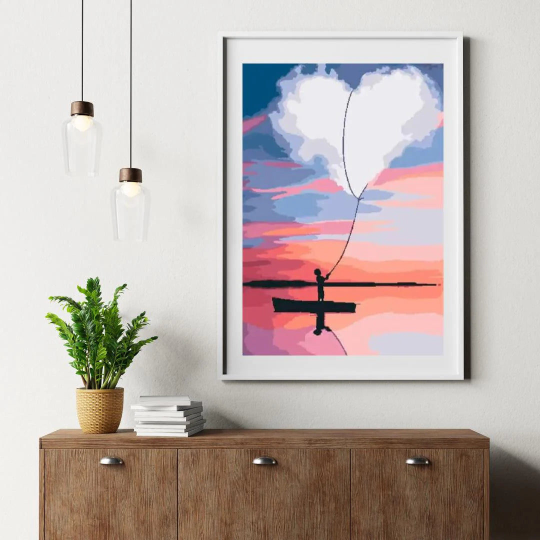 Diamond Painting - Serce na łódce - SEOS Shop ®