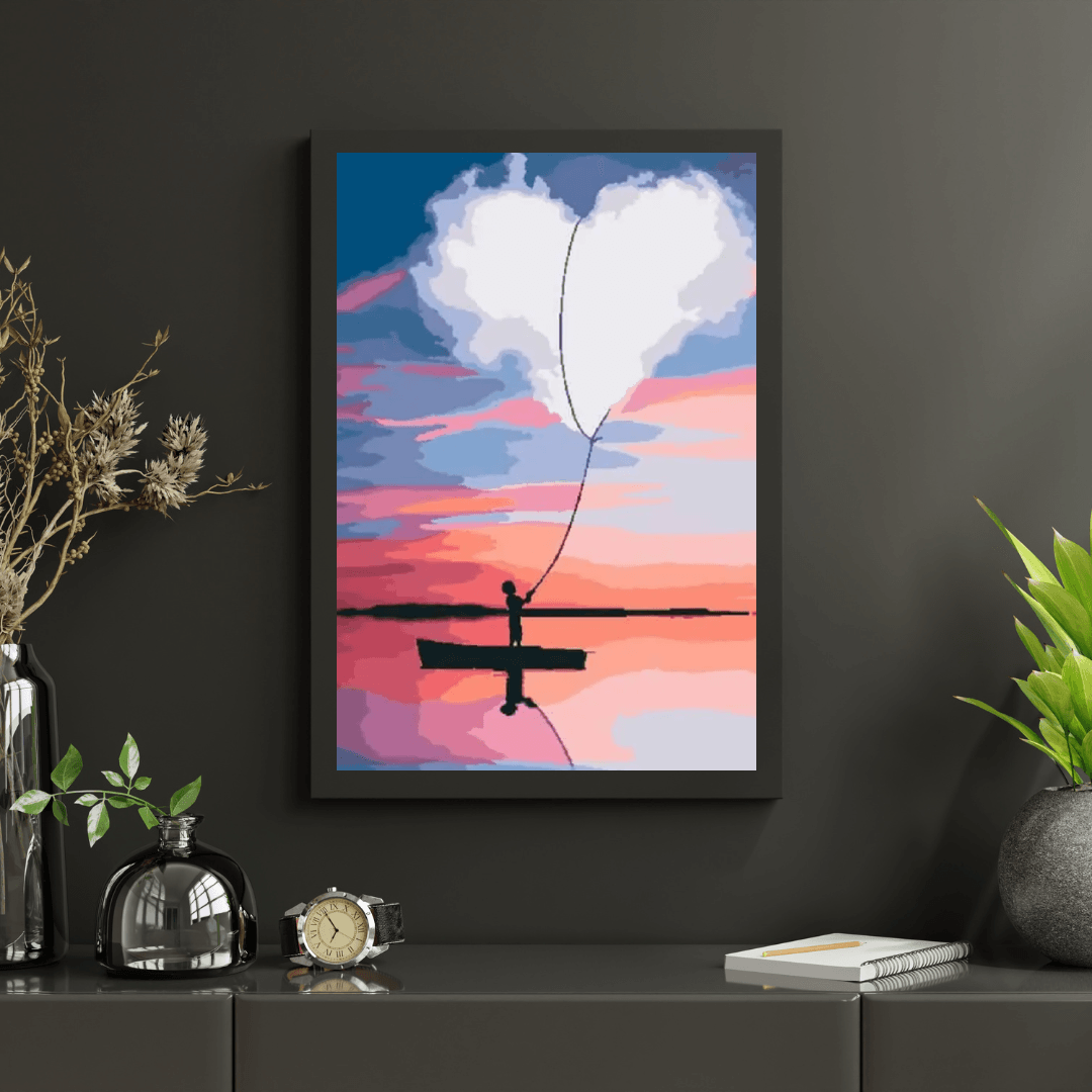 Diamond Painting - Serce na łódce - SEOS Shop ®