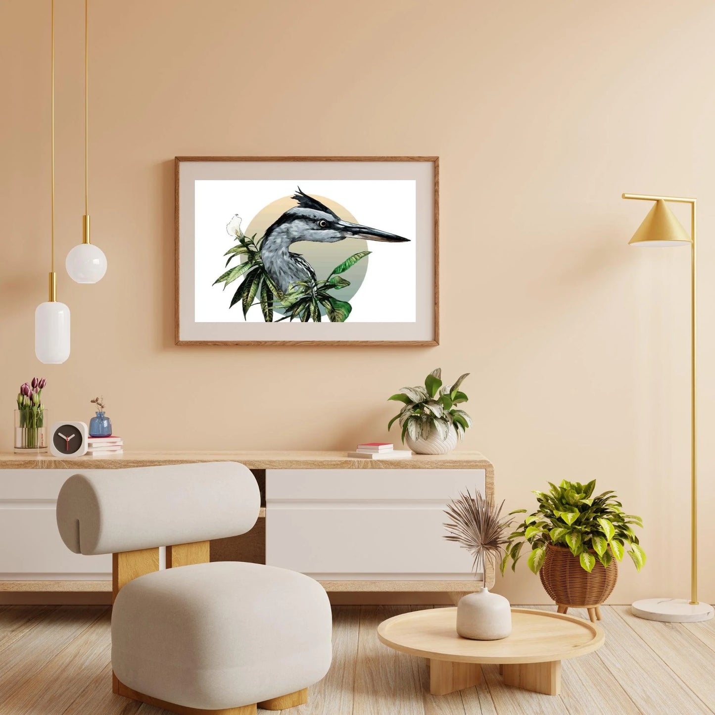 Diamond Painting - Głowa czapli - SEOS®