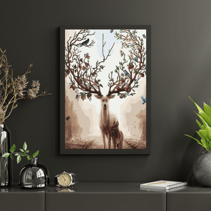 Diamond Painting - Jeleń z Wiosennym Porożem - SEOS®