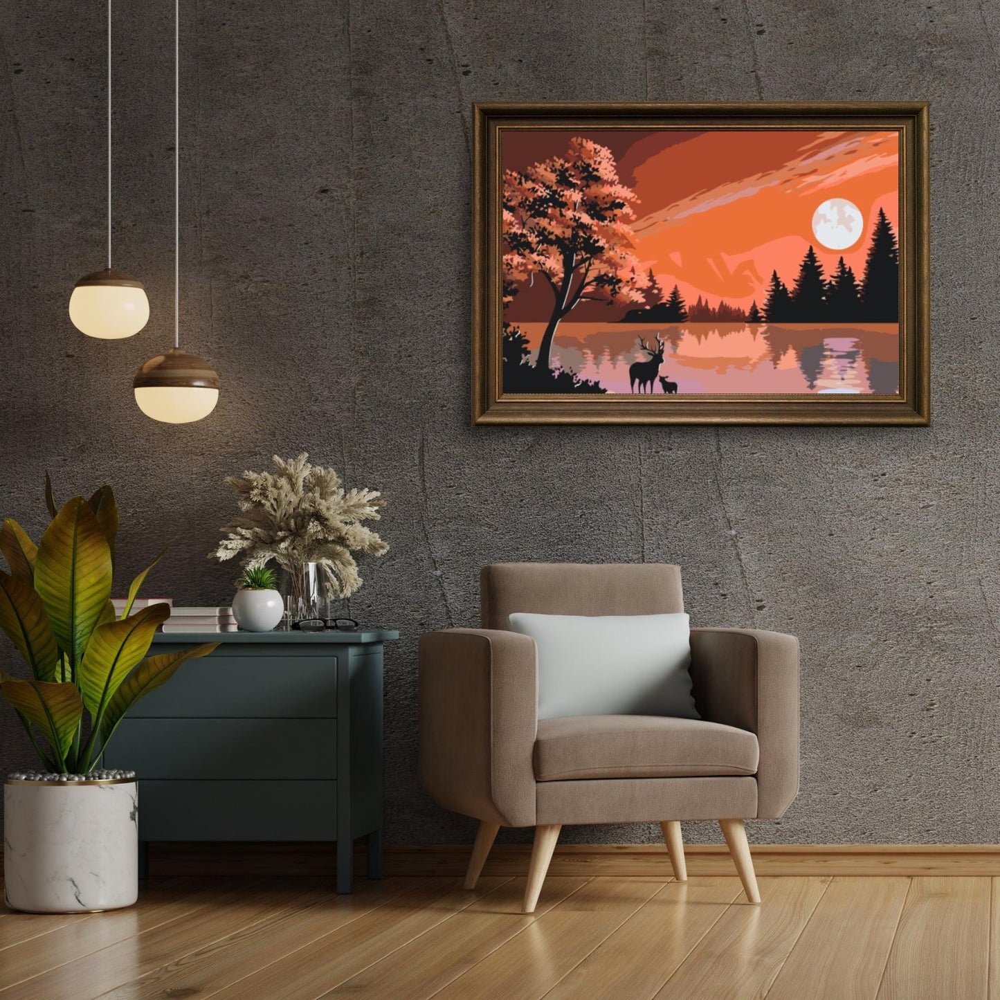 Diamond Painting - Jelenie w naturze - SEOS®
