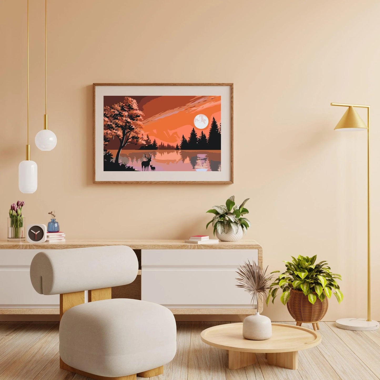 Diamond Painting - Jelenie w naturze - SEOS®