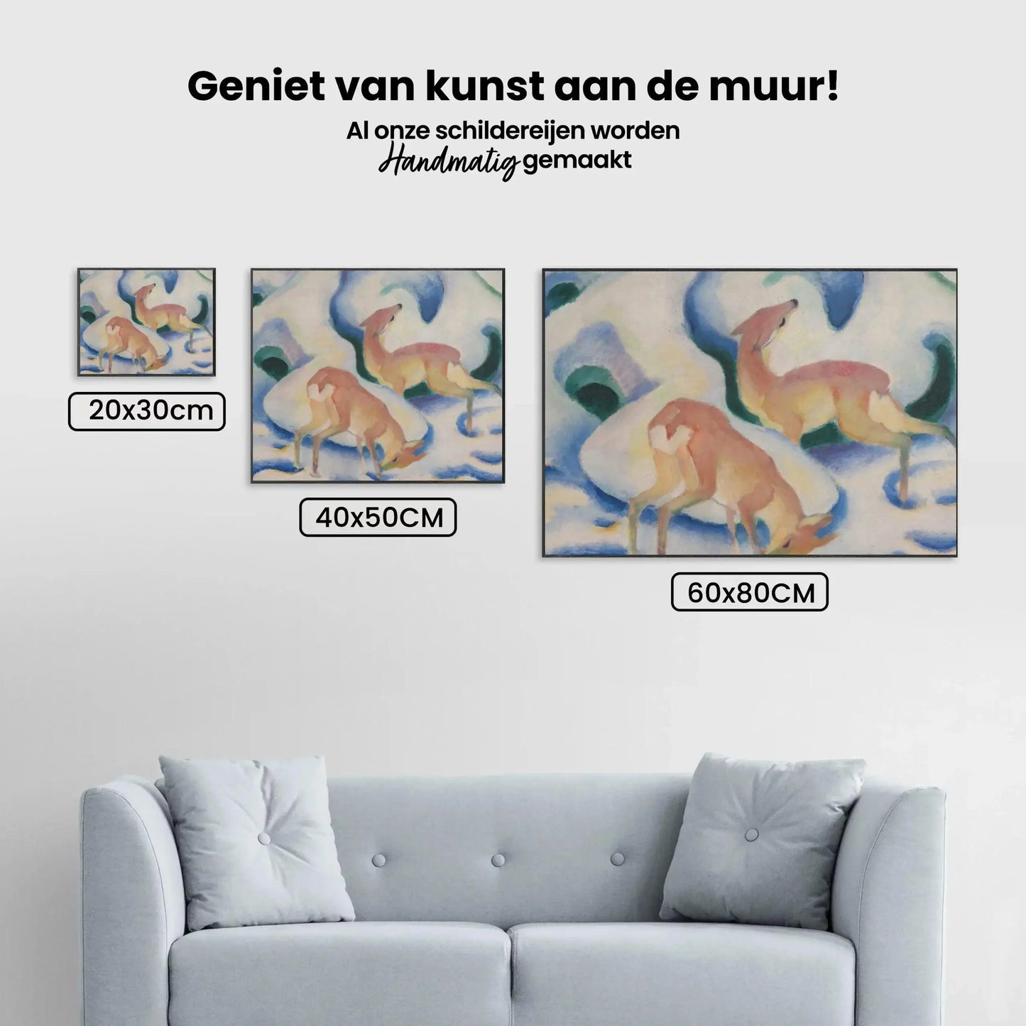 Diamond Painting - Jelenie w śniegu
