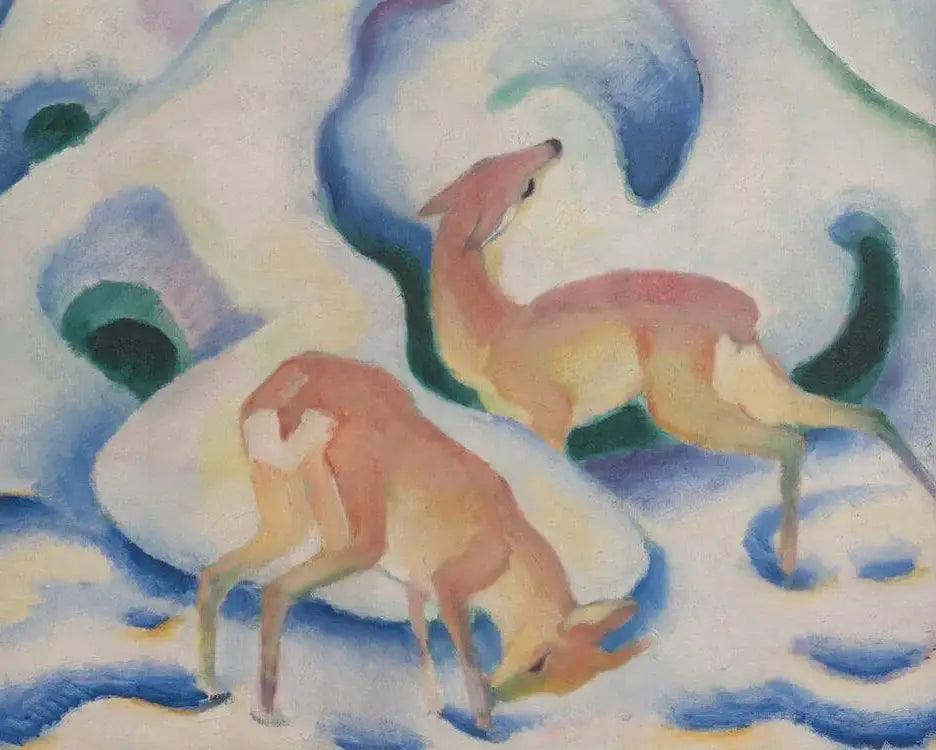 Diamond Painting - Jelenie w śniegu