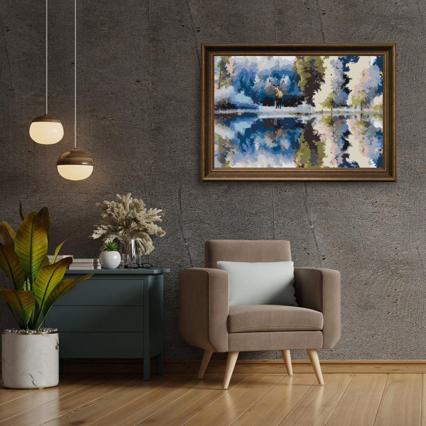 Diamond Painting - Jelenie w lesie - SEOS®