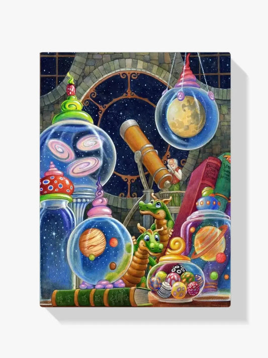 Diamond Painting - Wszechświat w słoiku
