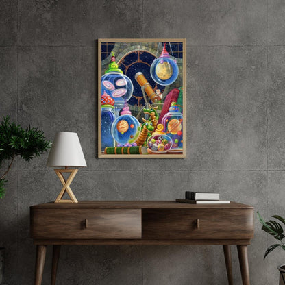 Diamond Painting - Wszechświat w słoiku