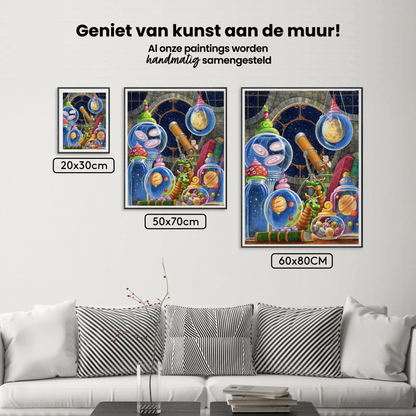 Diamond Painting - Wszechświat w słoiku