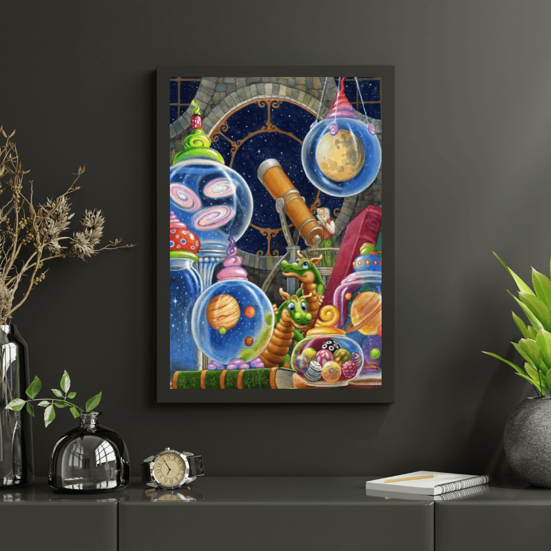 Diamond Painting - Wszechświat w słoiku