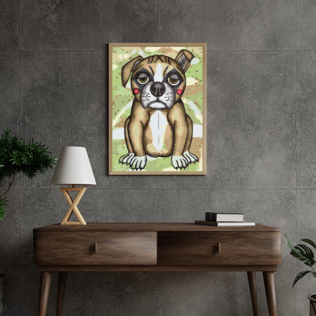 Diamond Painting - Pies z różowymi policzkami - SEOS®