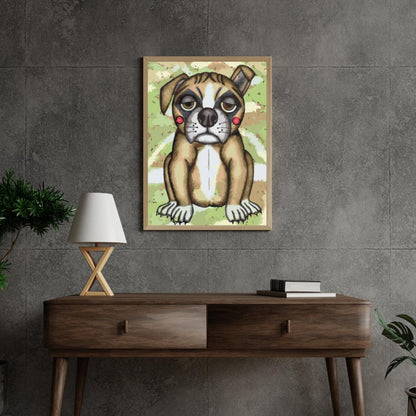 Diamond Painting - Pies z różowymi policzkami - SEOS®