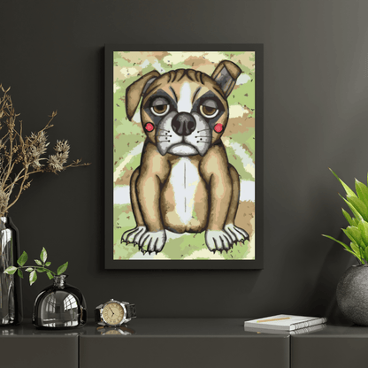 Diamond Painting - Pies z różowymi policzkami - SEOS®