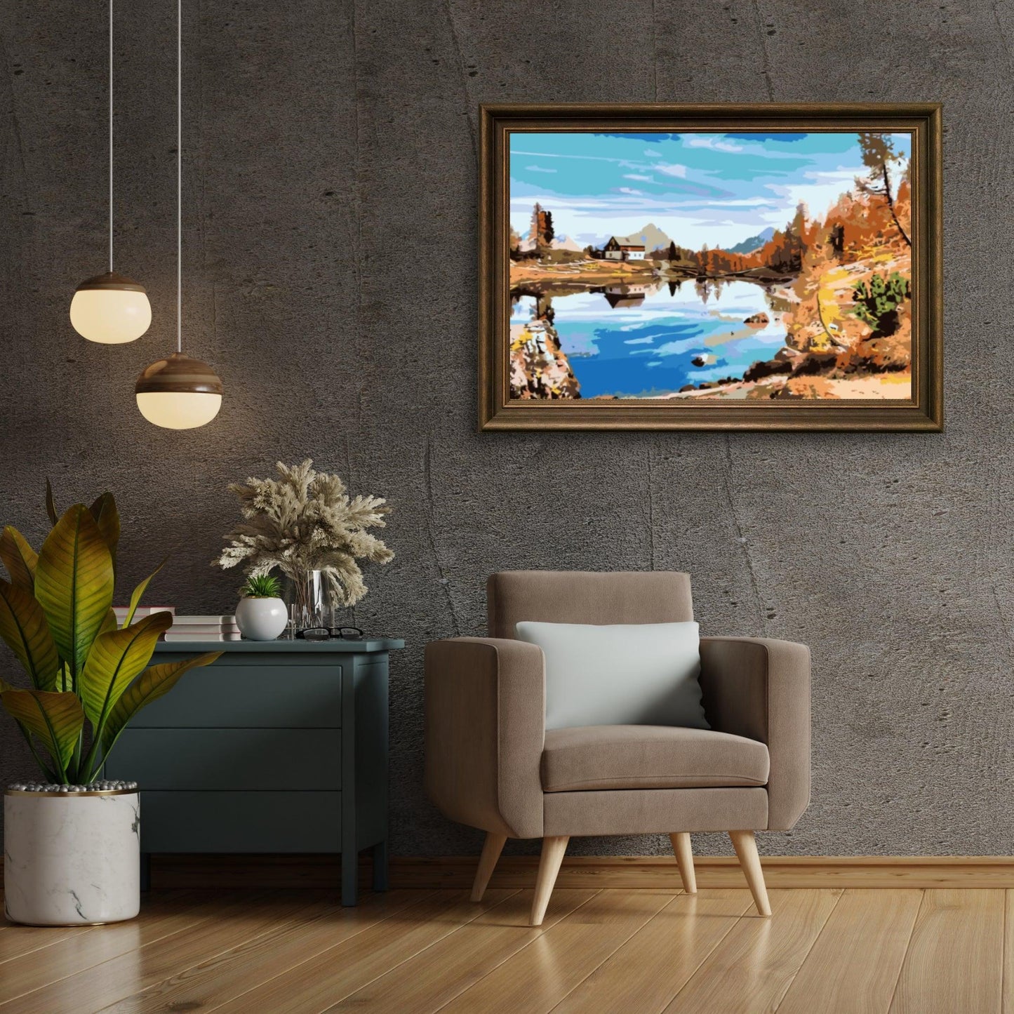 Diamond Painting - Domek nad jeziorem - SEOS Shop ®