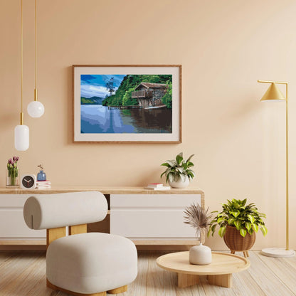 Diamond Painting - Domek nad jeziorem - SEOS Shop ®