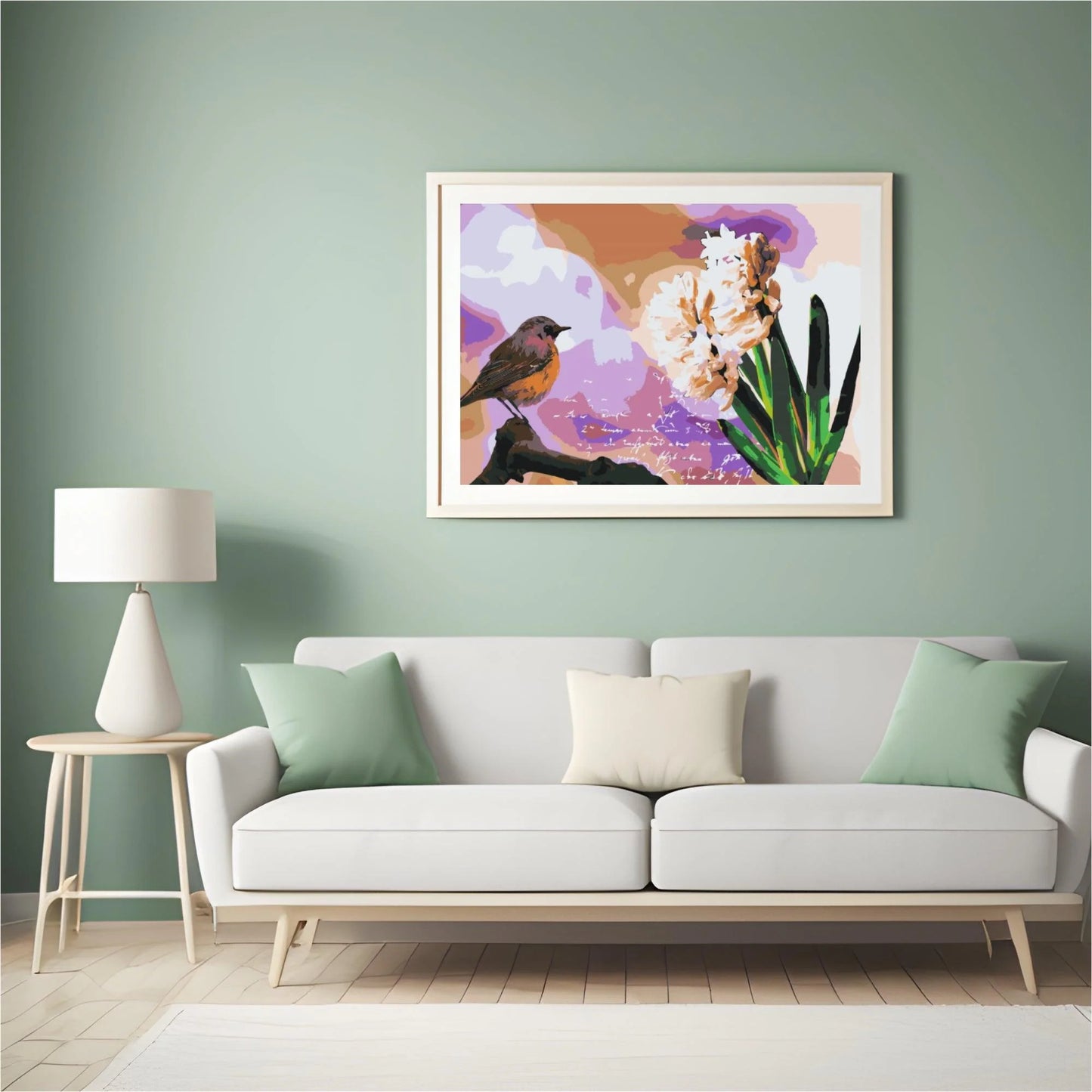 Diamond Painting - Hiacynt i ptak - SEOS®