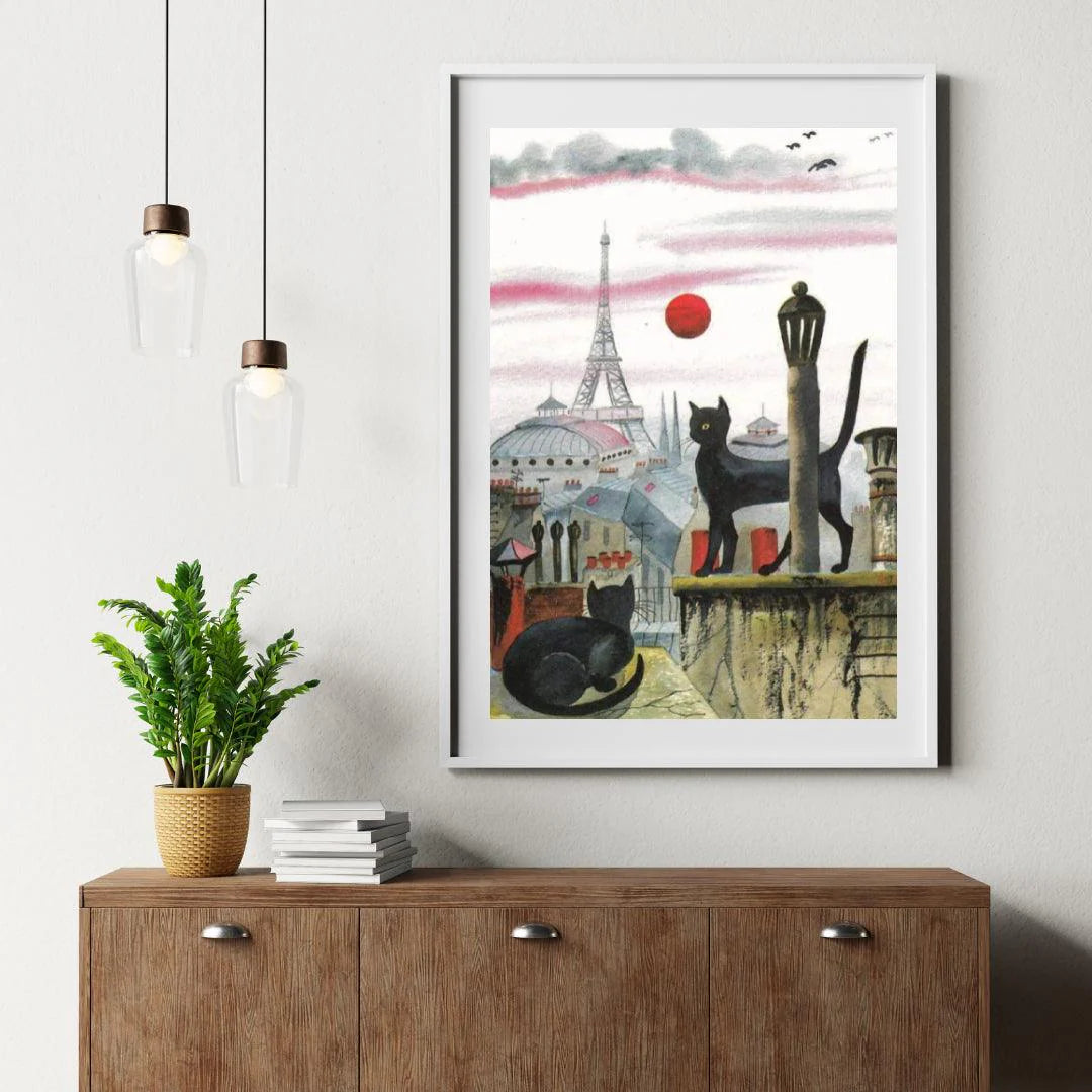Diamond Painting - Kot w Paryżu - SEOS®