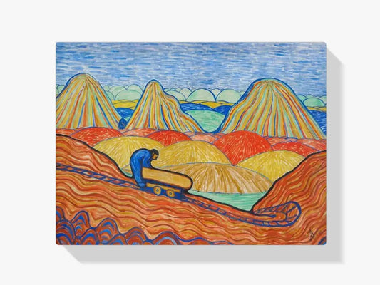 Diamond Painting - Pracownik z żółtą przyczepką - SEOS Shop ®