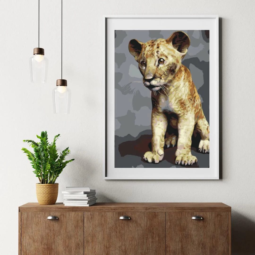 Diamond Painting - Mały Simba - SEOS®