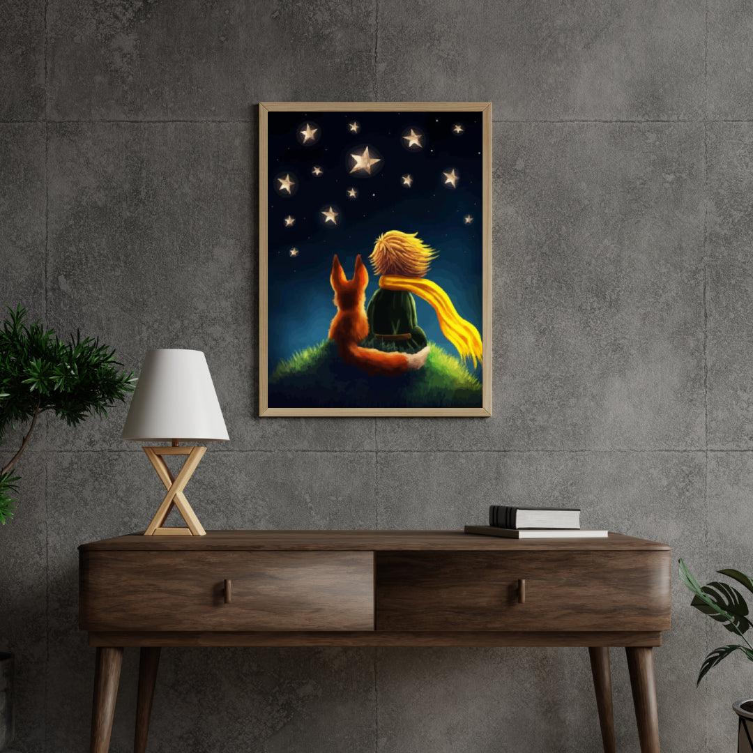 Diamond Painting - Mały chłopiec i lis - SEOS®