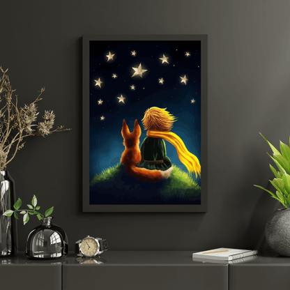 Diamond Painting - Mały chłopiec i lis - SEOS®