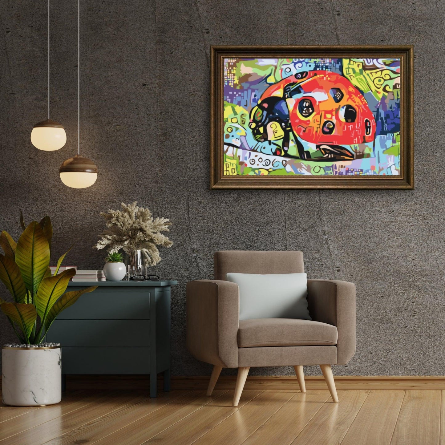 Diamond Painting - Kolorowa biedronka - SEOS®