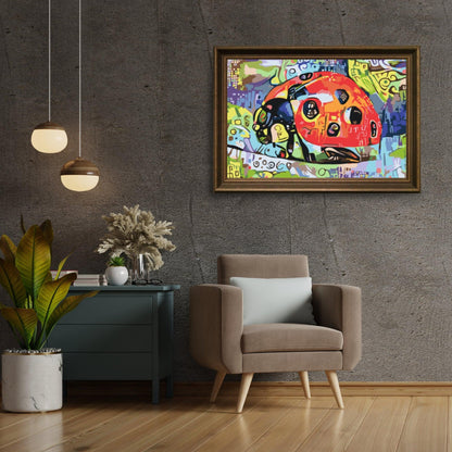 Diamond Painting - Kolorowa biedronka - SEOS®