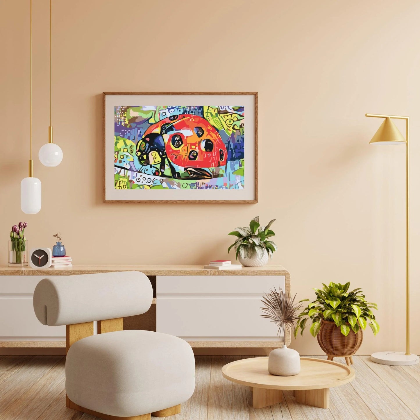 Diamond Painting - Kolorowa biedronka - SEOS®