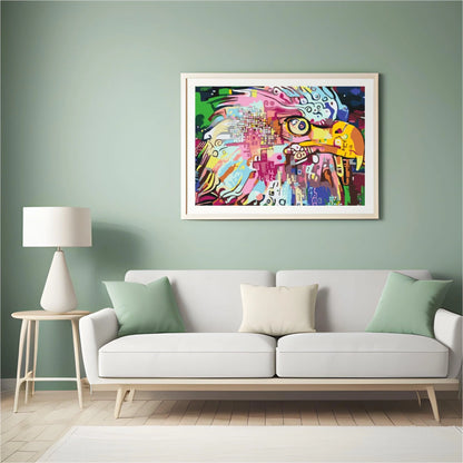Diamond Painting - Kolorowy orzeł - SEOS®