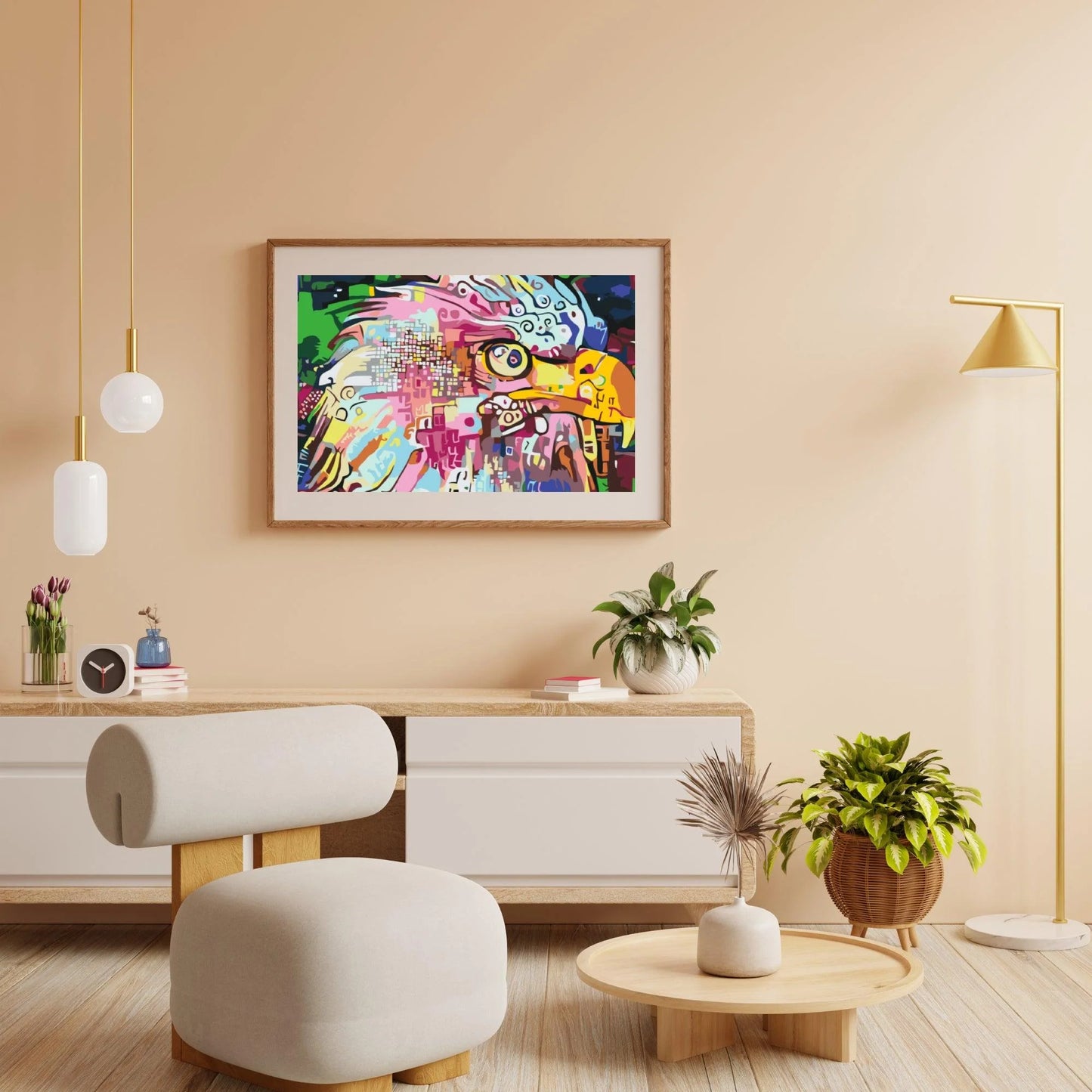 Diamond Painting - Kolorowy orzeł - SEOS®