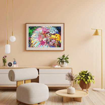 Diamond Painting - Kolorowy orzeł - SEOS®