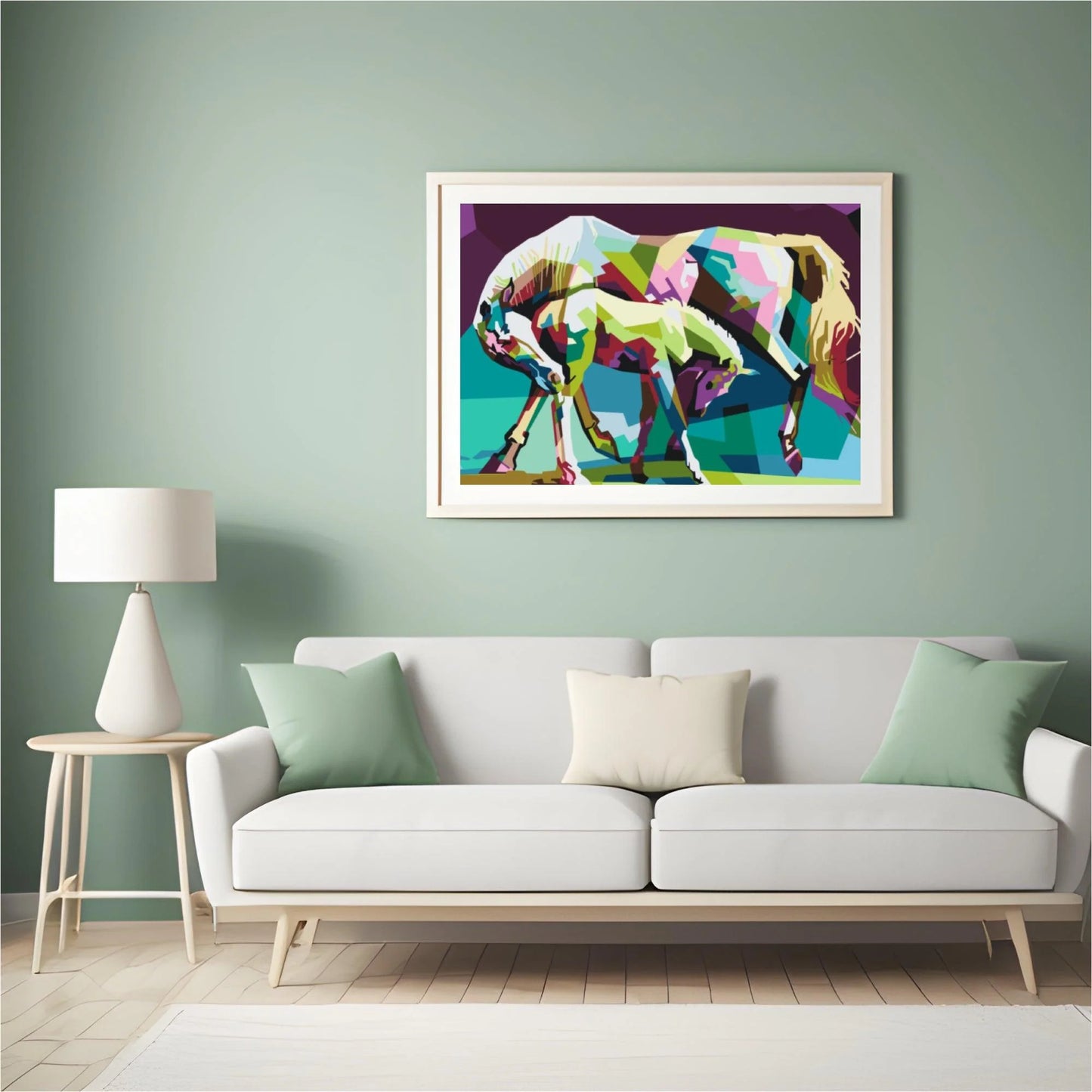 Diamond Painting - Kolorowe konie - SEOS®