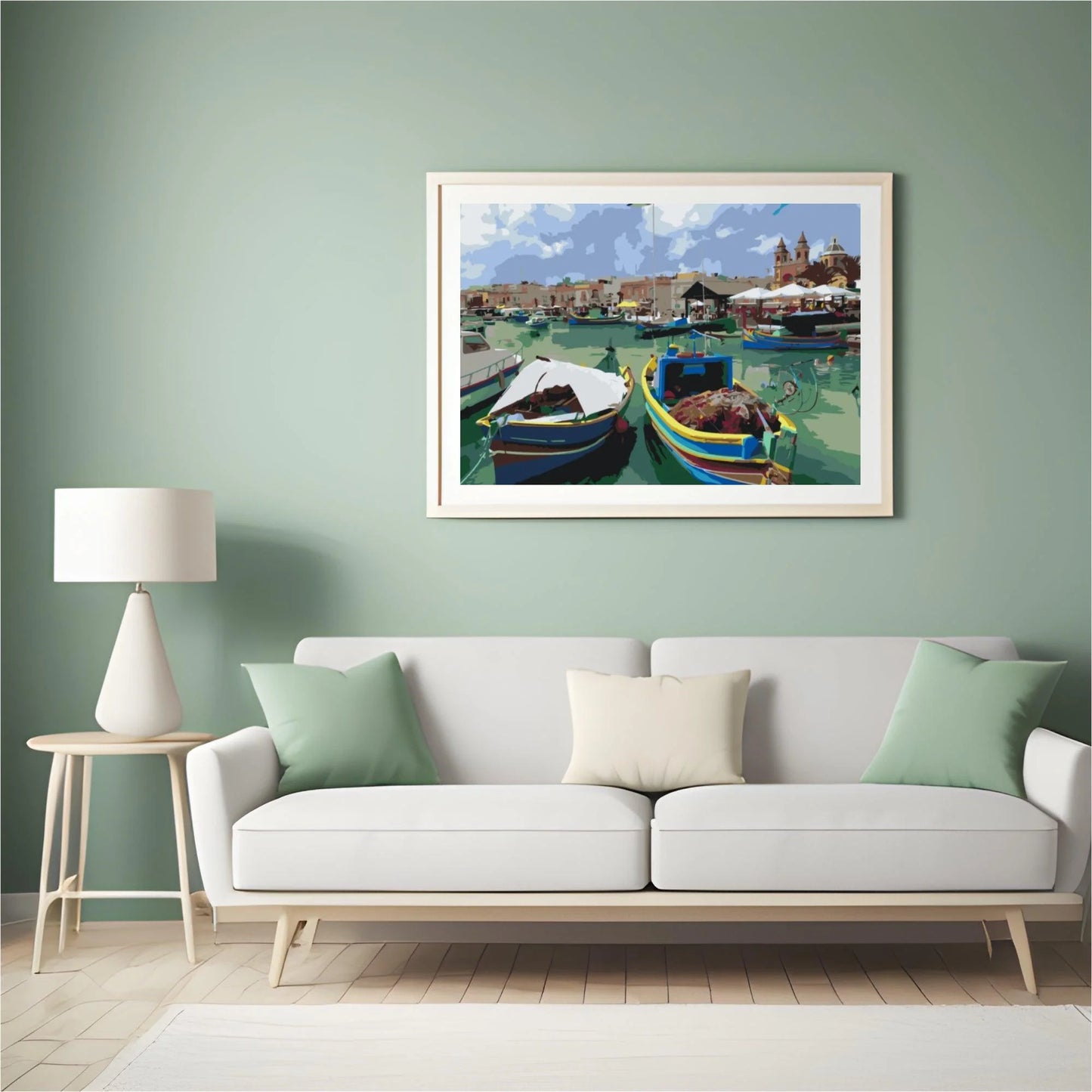 Diamond Painting - Kolorowe łodzie rybackie - SEOS Shop ®