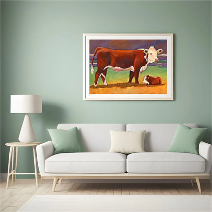 Diamond Painting - Krowa i cielak - SEOS Shop ®