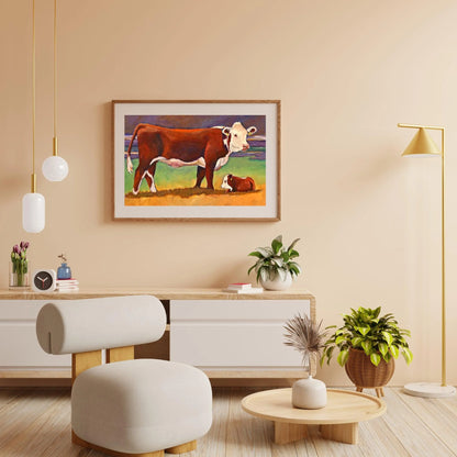 Diamond Painting - Krowa i cielak - SEOS Shop ®