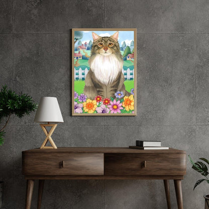 Diamond Painting - Wiosenna Maine Coon