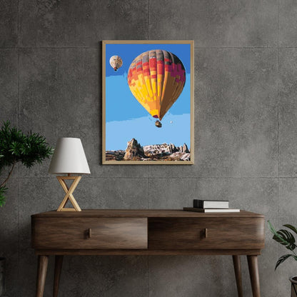 Diamond Painting - Balony na gorące powietrze w górach - SEOS Shop ®