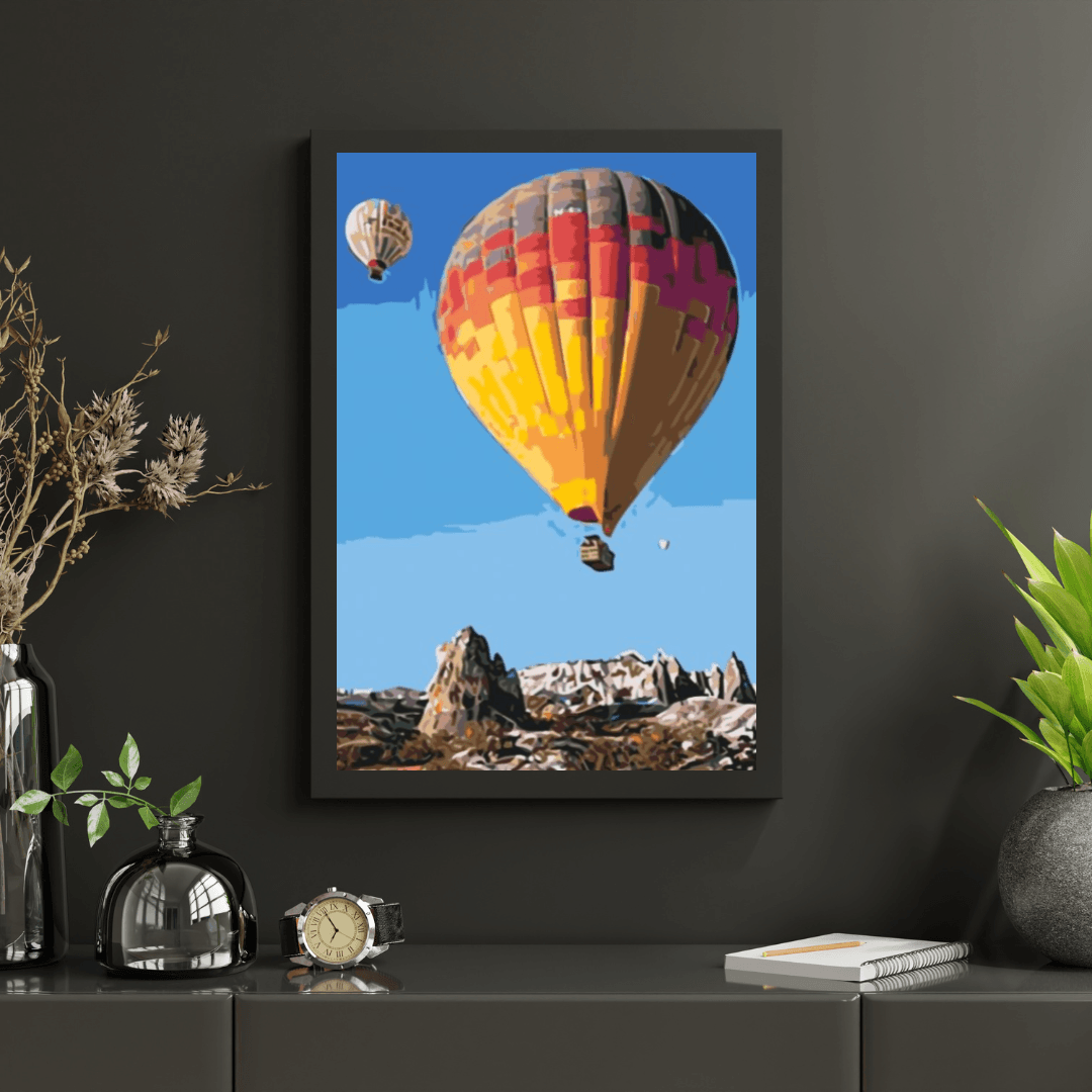 Diamond Painting - Balony na gorące powietrze w górach - SEOS Shop ®
