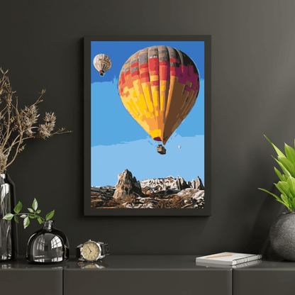 Diamond Painting - Balony na gorące powietrze w górach - SEOS Shop ®