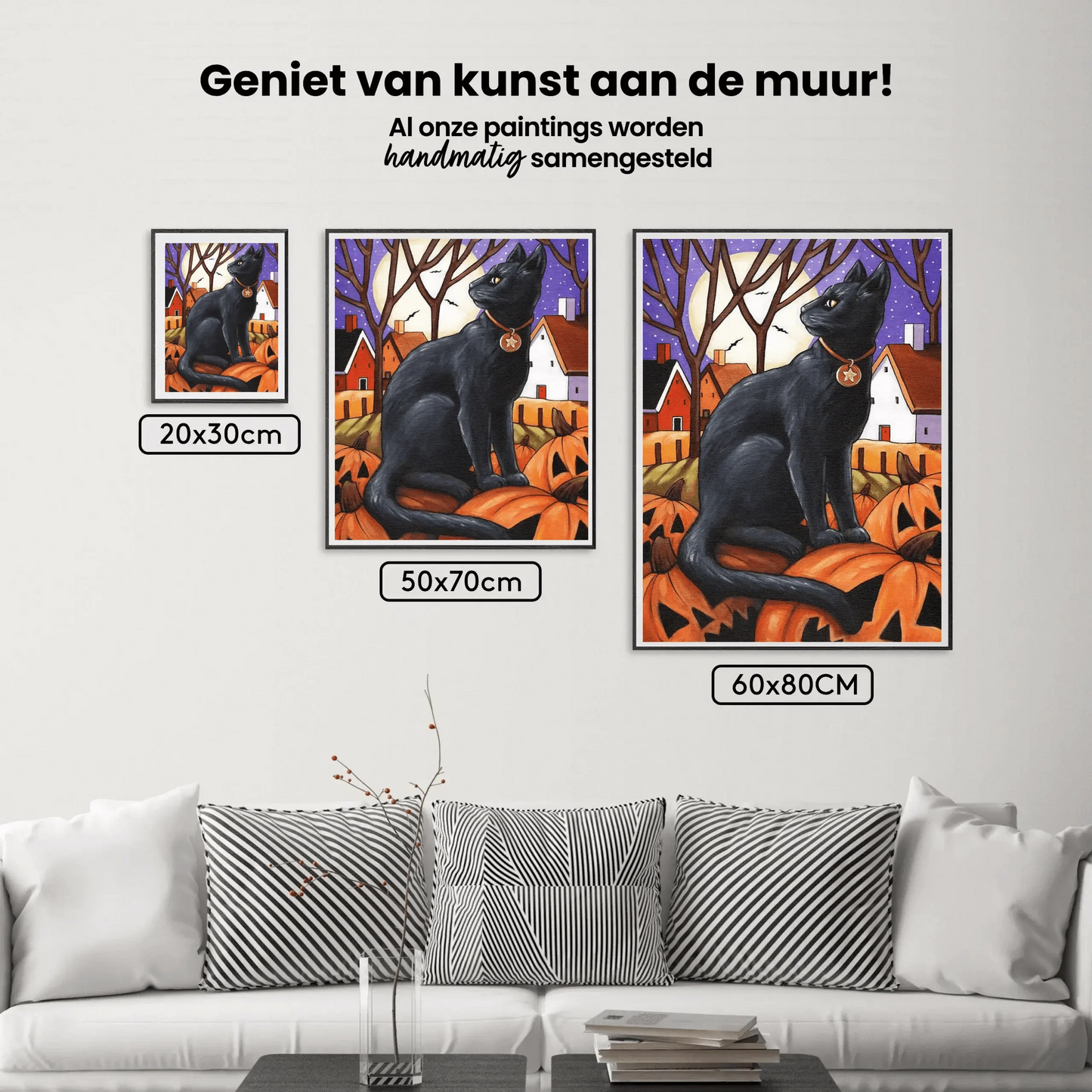 Diamond Painting Księżyc & Dynie