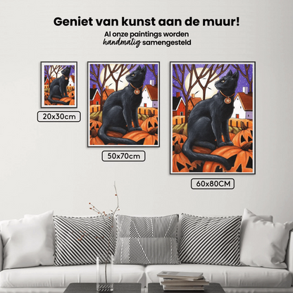 Diamond Painting Księżyc & Dynie