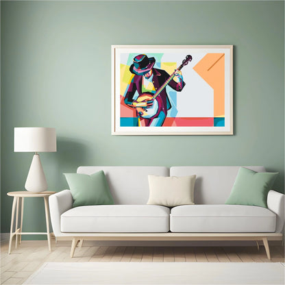 Diamond Painting - Mężczyzna gra na banjo - SEOS Shop ®